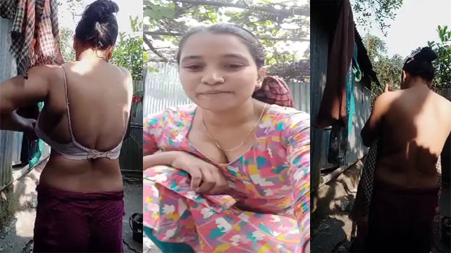 Hot Figure Sexy Village Bhabhi – Bathing Porn Video