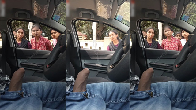 Daring Guy Flash Dick – College Girls Inside Car Leaked Free Video
